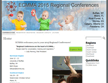 Tablet Screenshot of conferences.ecmma.org